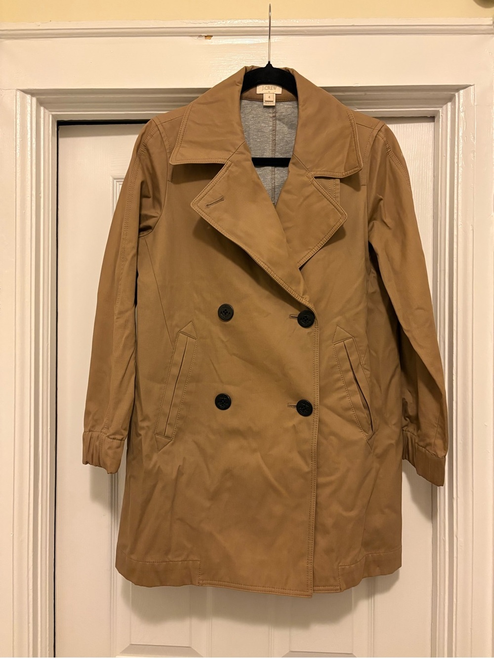 J. Crew Tan Double-Breasted Trench Coat
